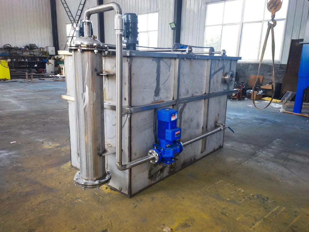 不銹鋼專利型氣浮機調試完畢發貨，為工業水處理注入新動力